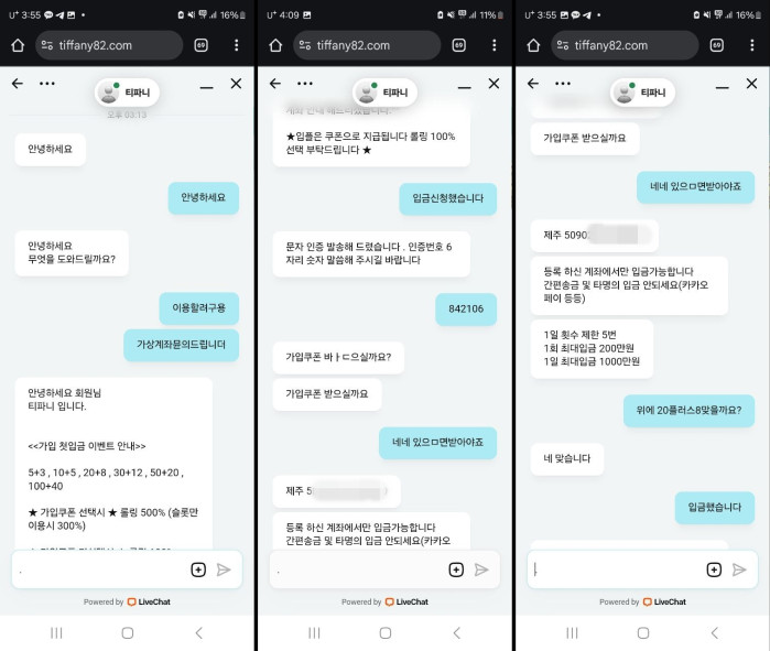 티파니카지노 50만원 먹튀