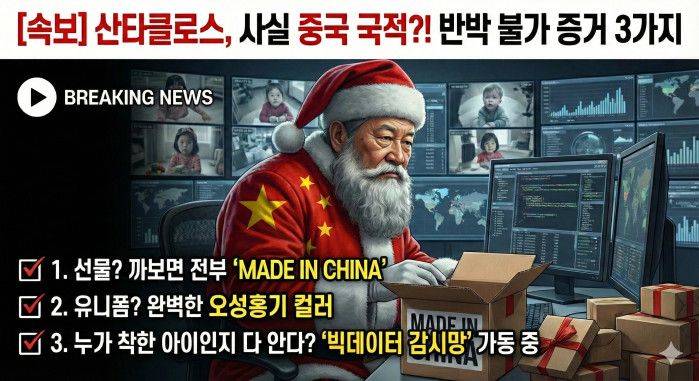 사실 산타 할아버지는 중국인이거든요?????