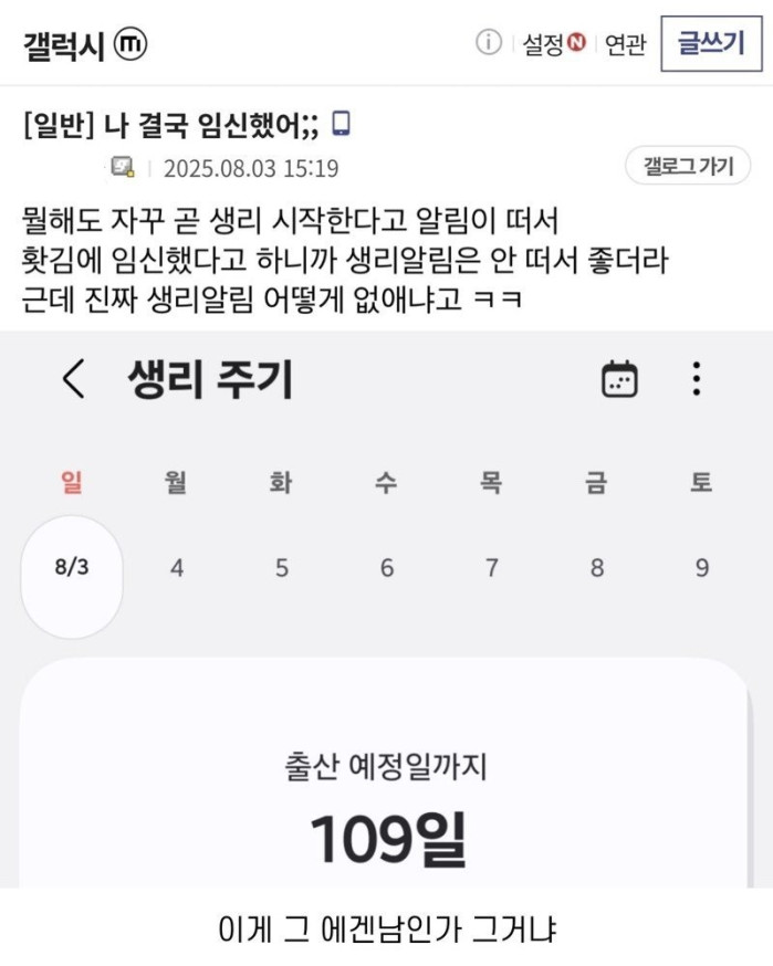나 결국 임신했어
