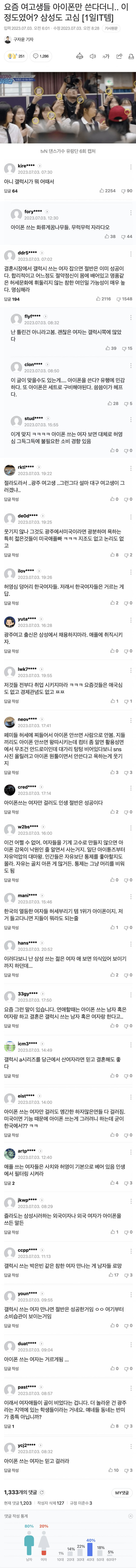 1.jpg 아이폰만 쓰는 여고생들 때문에 개빡친 40대 남자들.jpg