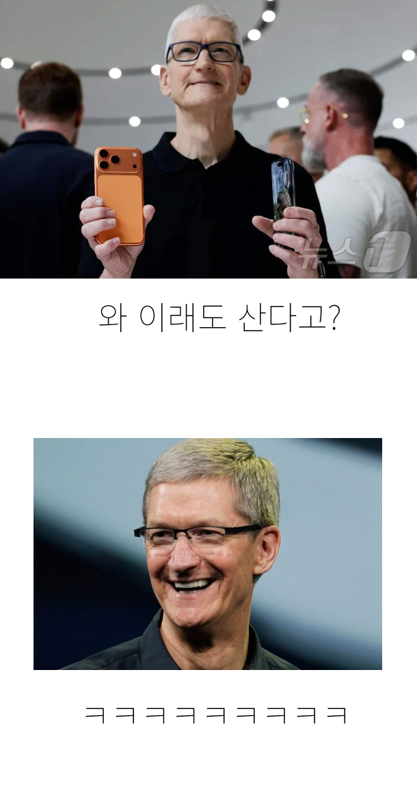 팀쿡.png 싱글벙글 역대급 대참사라던 아이폰 17 시리즈 근황 ㅎㄷㄷㄷ