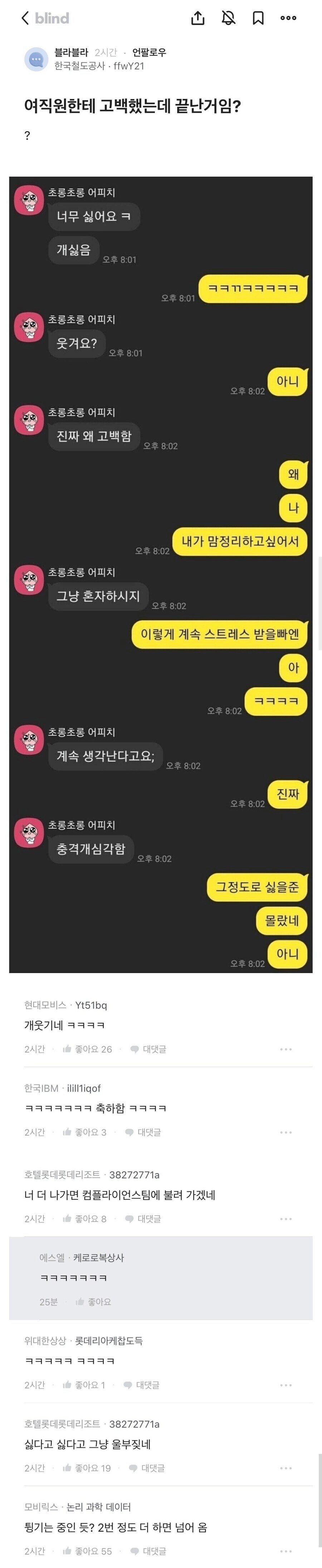 여직원 고백 공격의 최후 .jpg