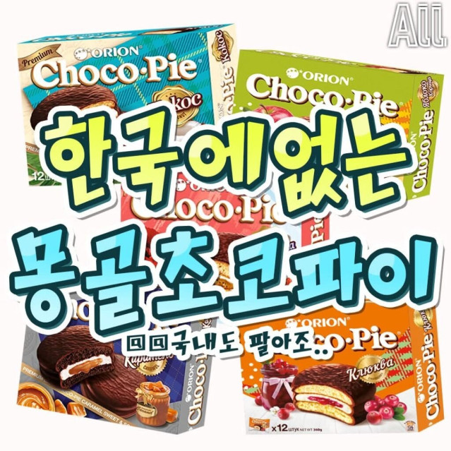 몽골에서만 판매하는 초코파이들