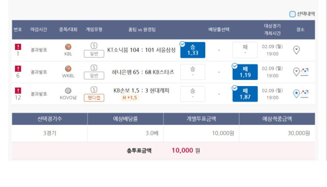 오랜만에 국경(농구 + 배구) 당첨.