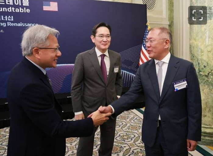 잰슨 황, 이재용, 정의선 오늘 치맥회동 예정